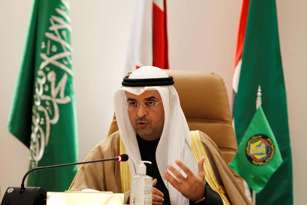 GCC Secretary-General H E Nayef Falah Al Hajraf during a news conference at the GCC’s 41st Summit in Al-Ula, Saudi Arabia, yesterday.