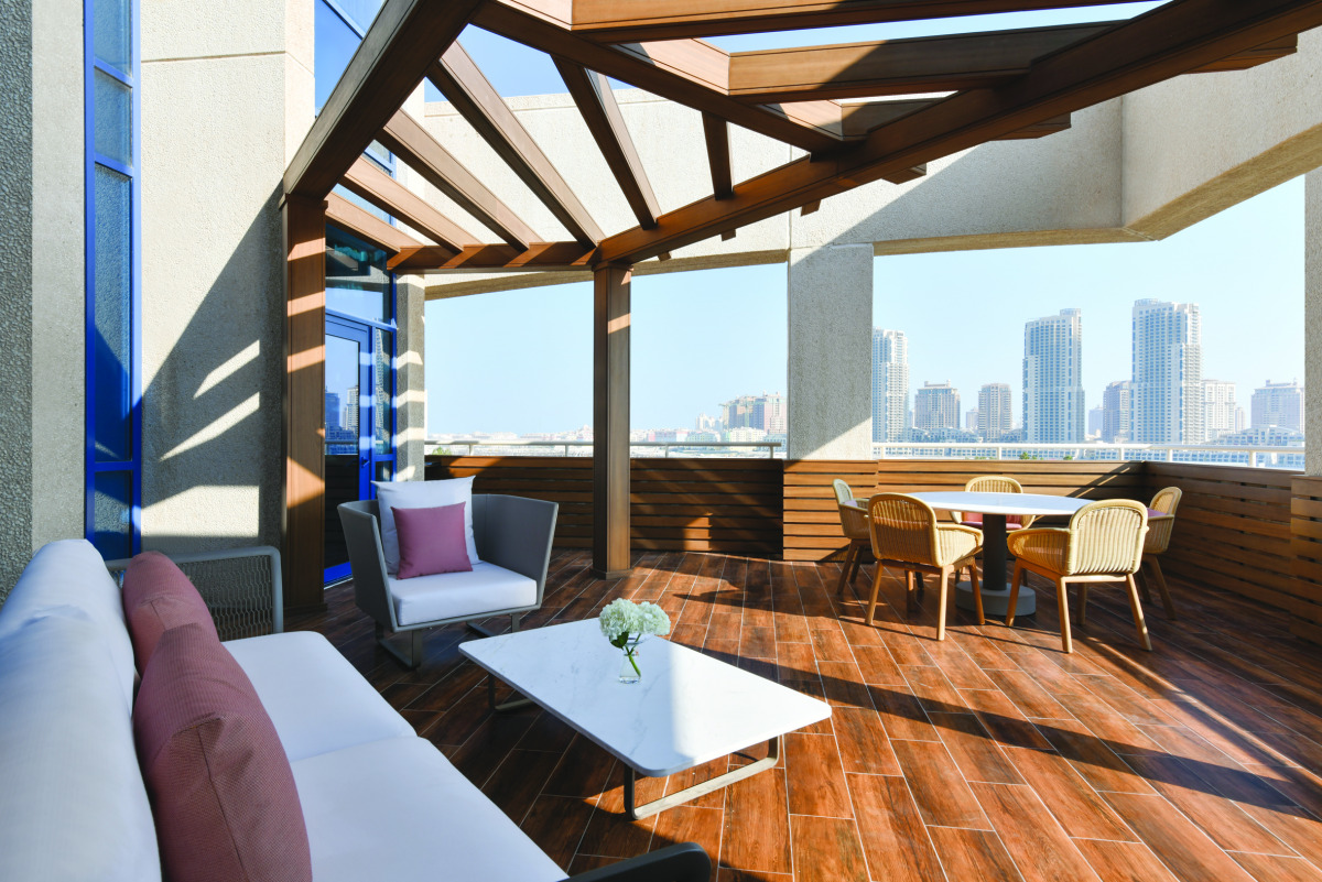 Terrace areas of the new Katara Suite at The Ritz-Carlton, Doha.