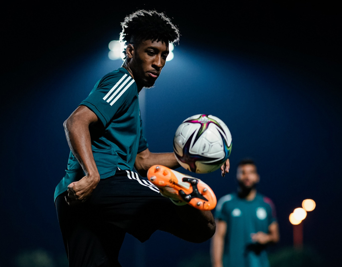 Bayern Munich (left) and Tigres UANL players in action during training sessions on the eve of the FIFA Club World Cup Qatar 2020 final which kicks off at the Education City Stadium at 9:00pm today. Pictures: Twitter/  @FCBayernEN, @TigresOficial