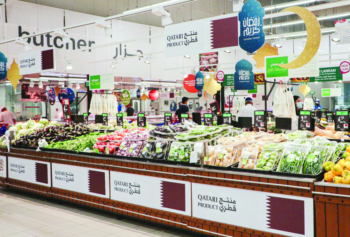 Local products showcased at a Carrefour outlet