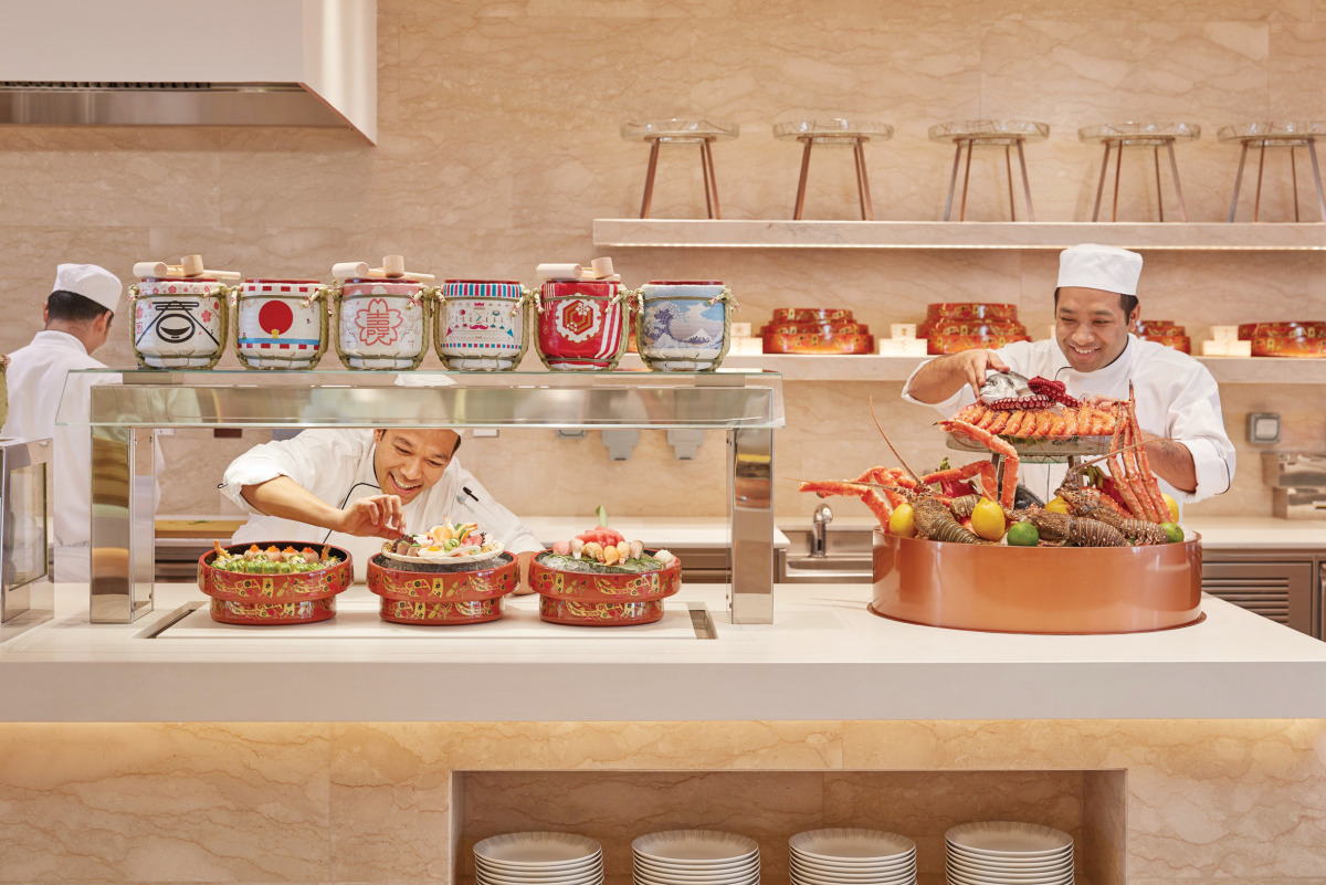 Mandarin Oriental, Doha offers specialty dishes across nine live cooking stations.