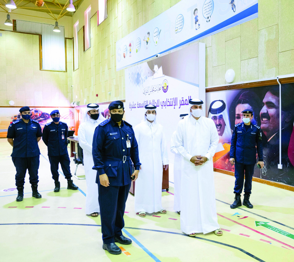 Prime Minister and Minister of Interior H E Sheikh Khalid bin Khalifa bin Abdulaziz Al Thani, inspected a number of election committee headquarters, in order to make sure of all the necessary preparations are ready for the voter registration process for t