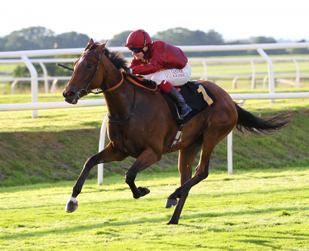 Cieren Fallon guides Swoon to victory at the Carlisle Racecource on Tuesday. 
Pic: Steve Davies