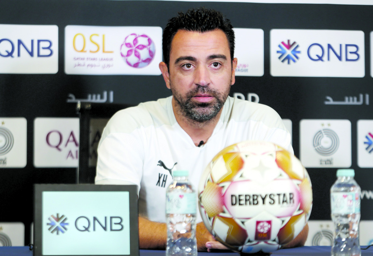 Al Sadd coach Xavi Hernandez