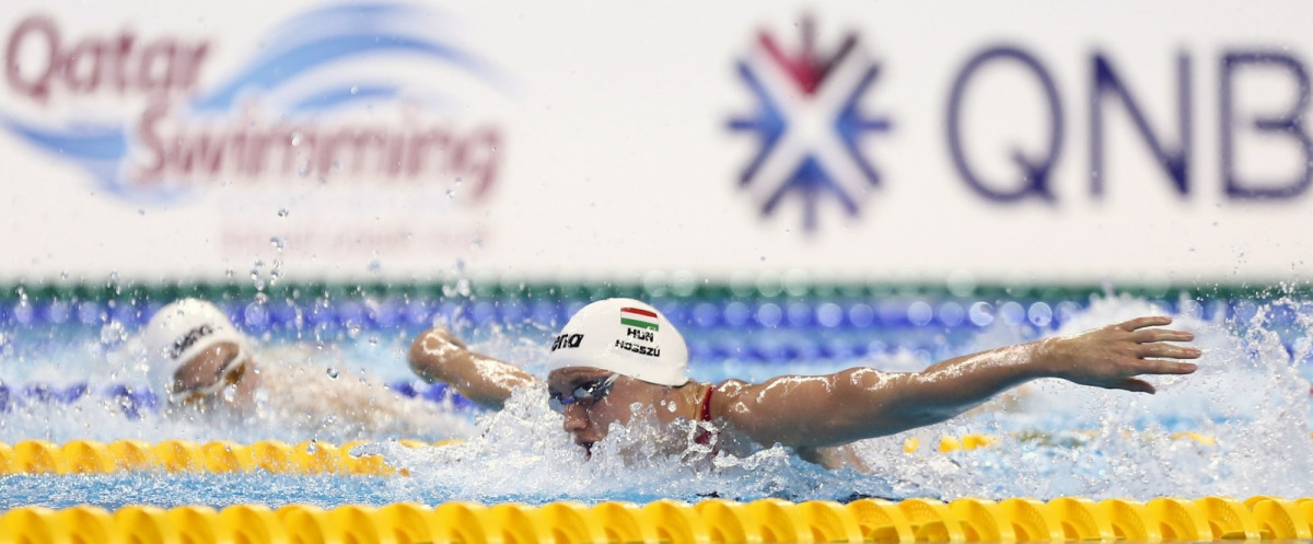 Katinka Hosszu of Hungary competes at Hamad Aquatic Centre in this file photo.