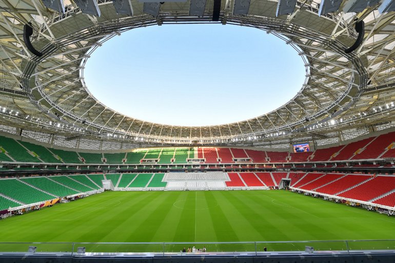 A general view of the Al Thumama Stadium, the latest FIFA World Cup Qatar 2022 venue to be inaugurated today. Photo by Abdul Basit © The Peninsula
