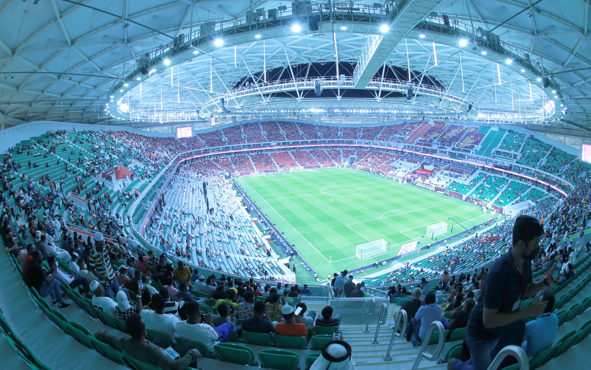 Pitch and seating at the new football venue. Pictures: Abdul Basit/Rajan