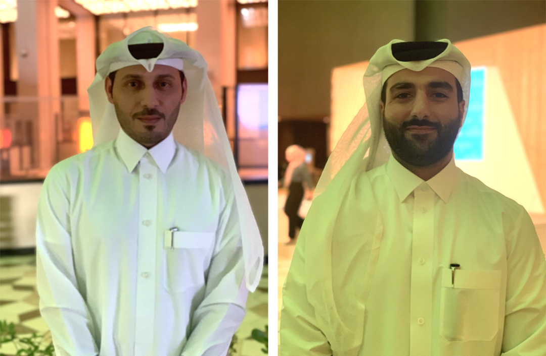 From left: QGBC Director, Eng. Meshal Al Shammari and Abdulrahman Al Muftah, Sustainability Specialist at SC.