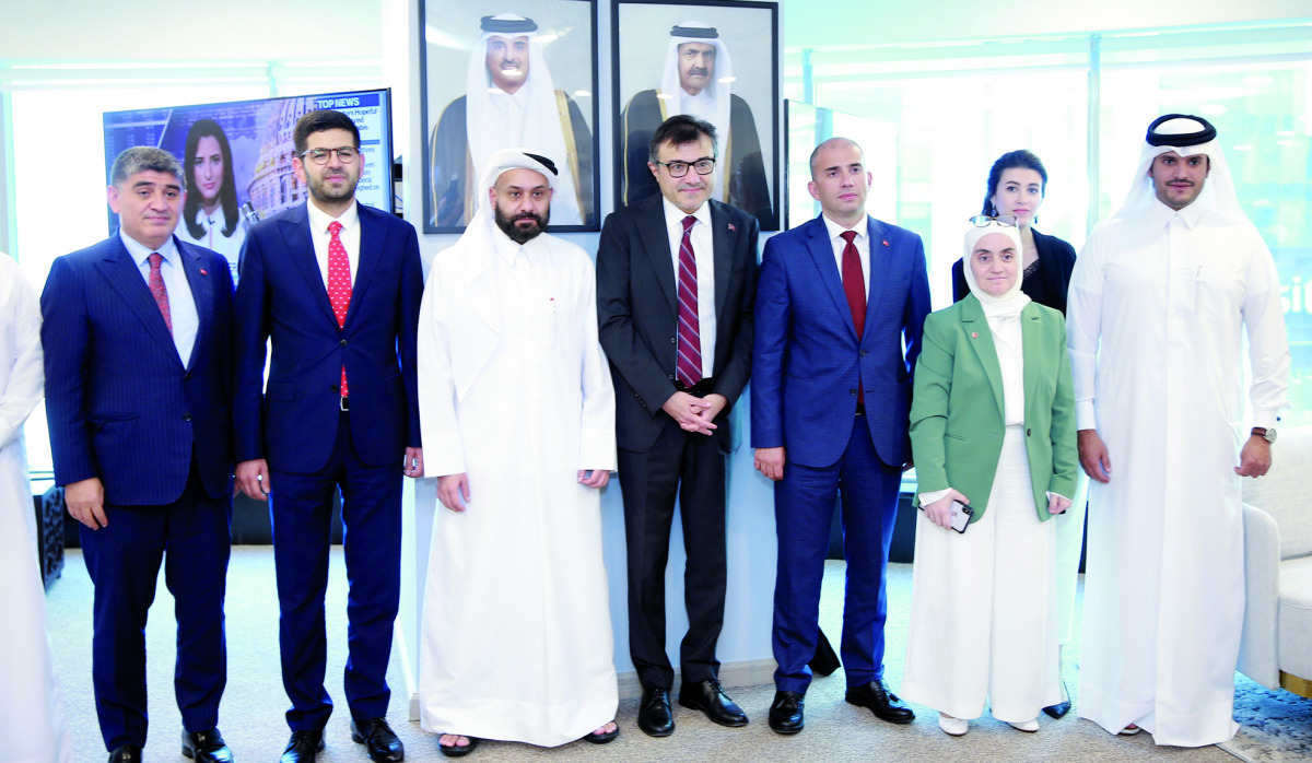 Head of the Investment Office of the Presidency of the Republic of Turkey H E Ahmet Burak Daglioglu; President of Finance Office of Presidency of the Republic of Turkey Goksel Asan; Ambassador of Turkey to Qatar, H E Mustafa Goksu;  QFC CEO Yousuf Mohamed