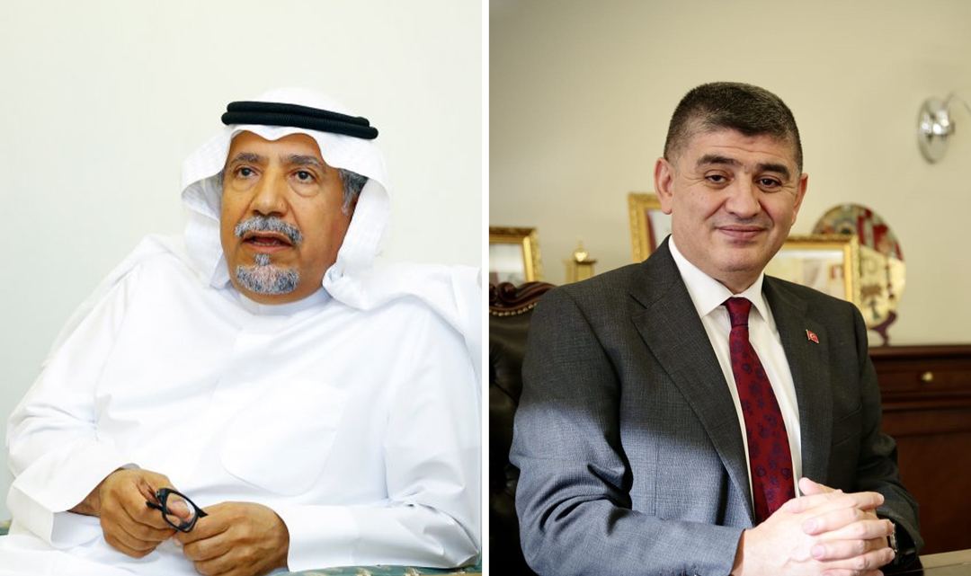 From left: Hafiz Mohammed Al Ajmi, Ambassador of Kuwait to Qatar and Dr. Mustafa Goksu, Ambassador of Turkey to Qatar.