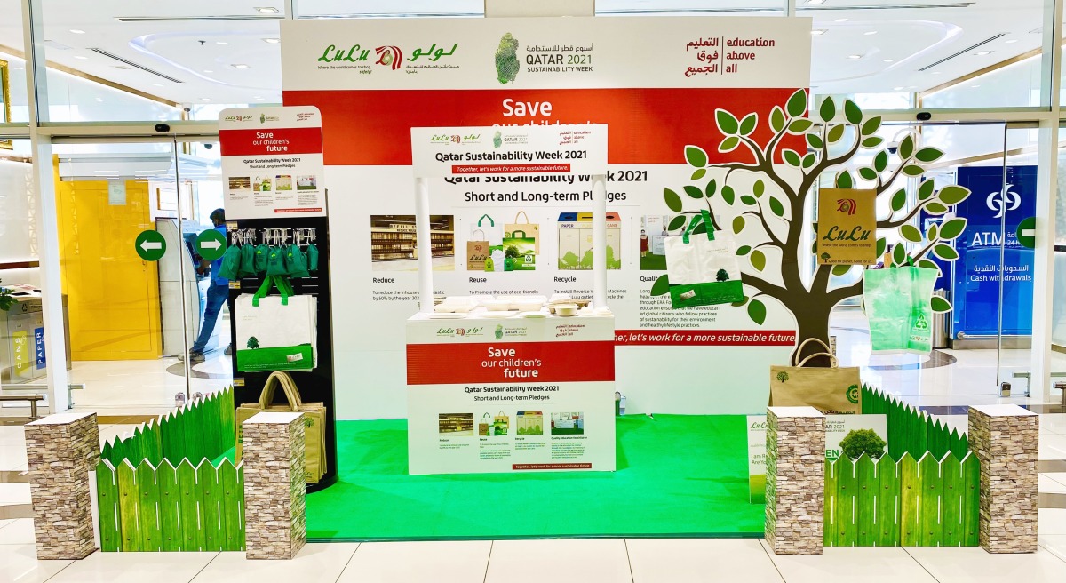 Lulu will observe during the Sustainability Week a ‘No Plastic Day’ in selected outlets by replacing the plastic bags with paper bags