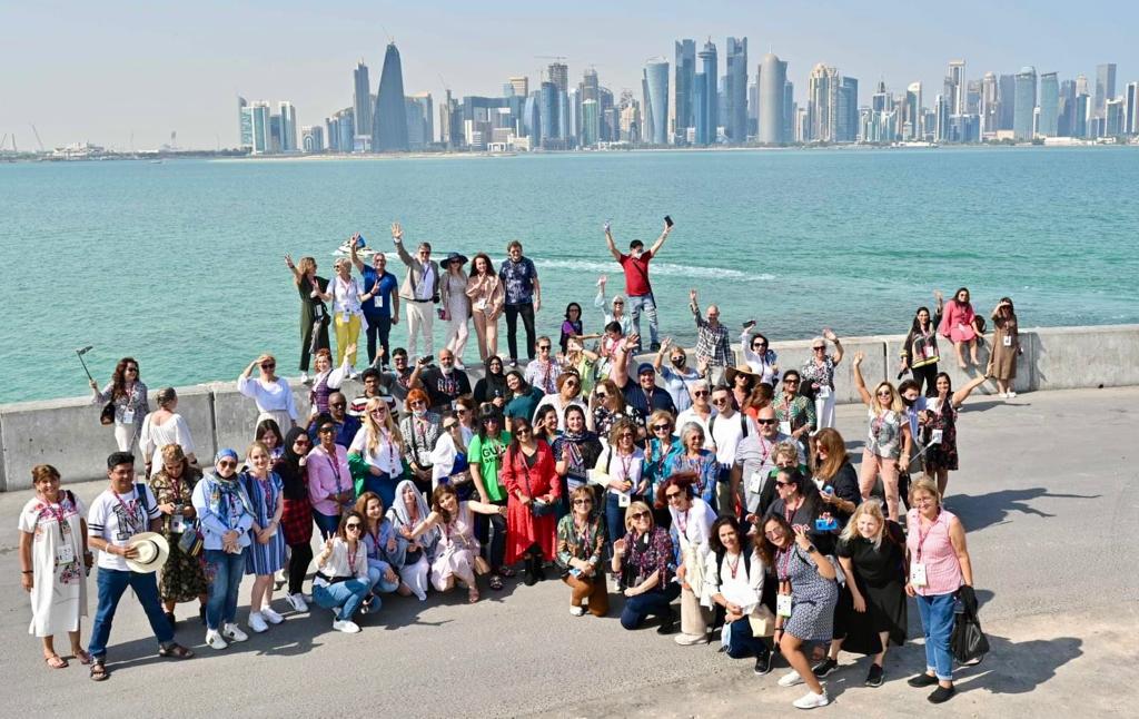 Participants during an activity of QIAF at Corniche.