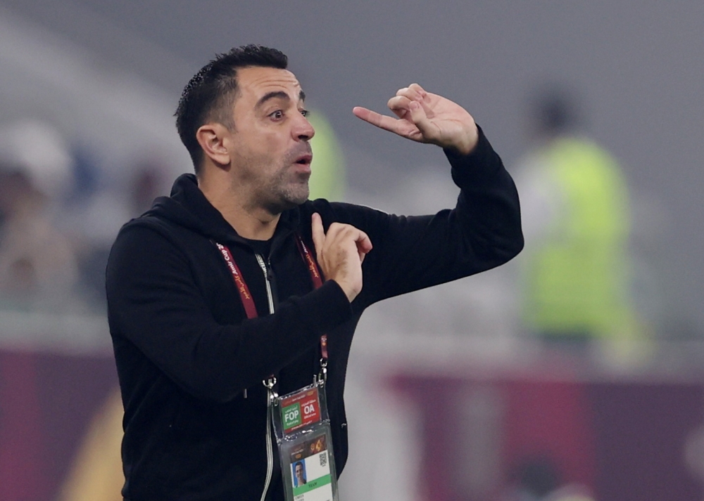 Xavi speaks reacts REUTERS/Ibraheem Al Omari/File Photo