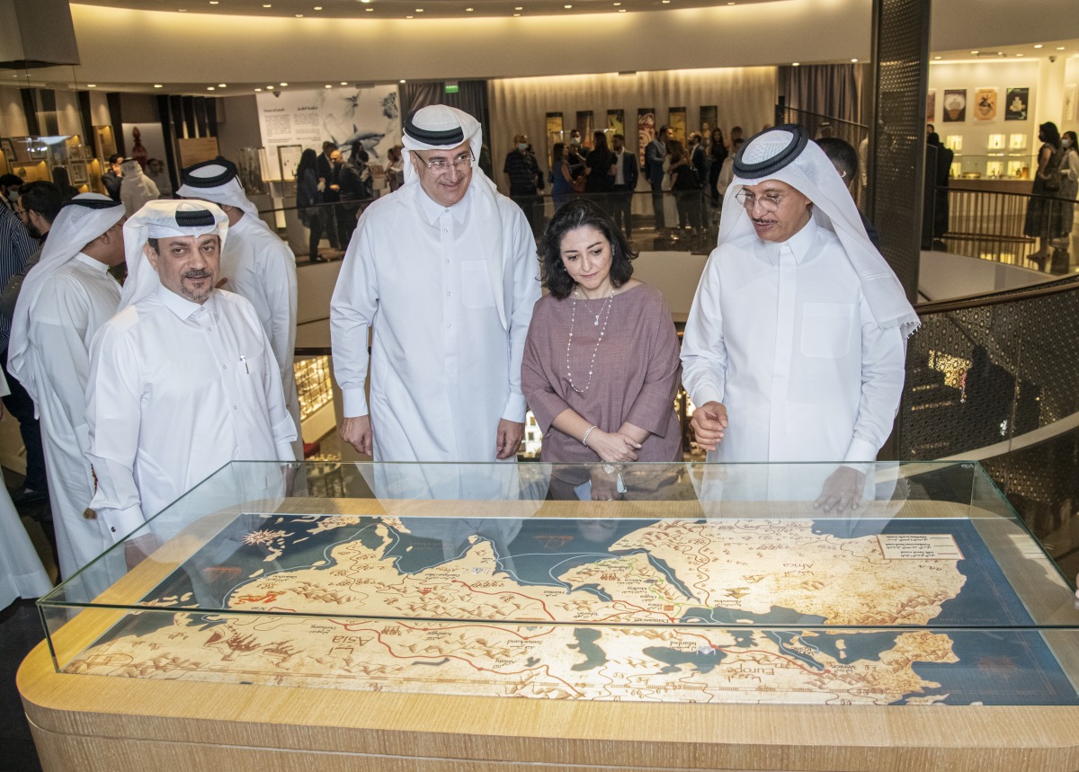 Officials touring the Perfume Museum By Reem Abu Issa. 