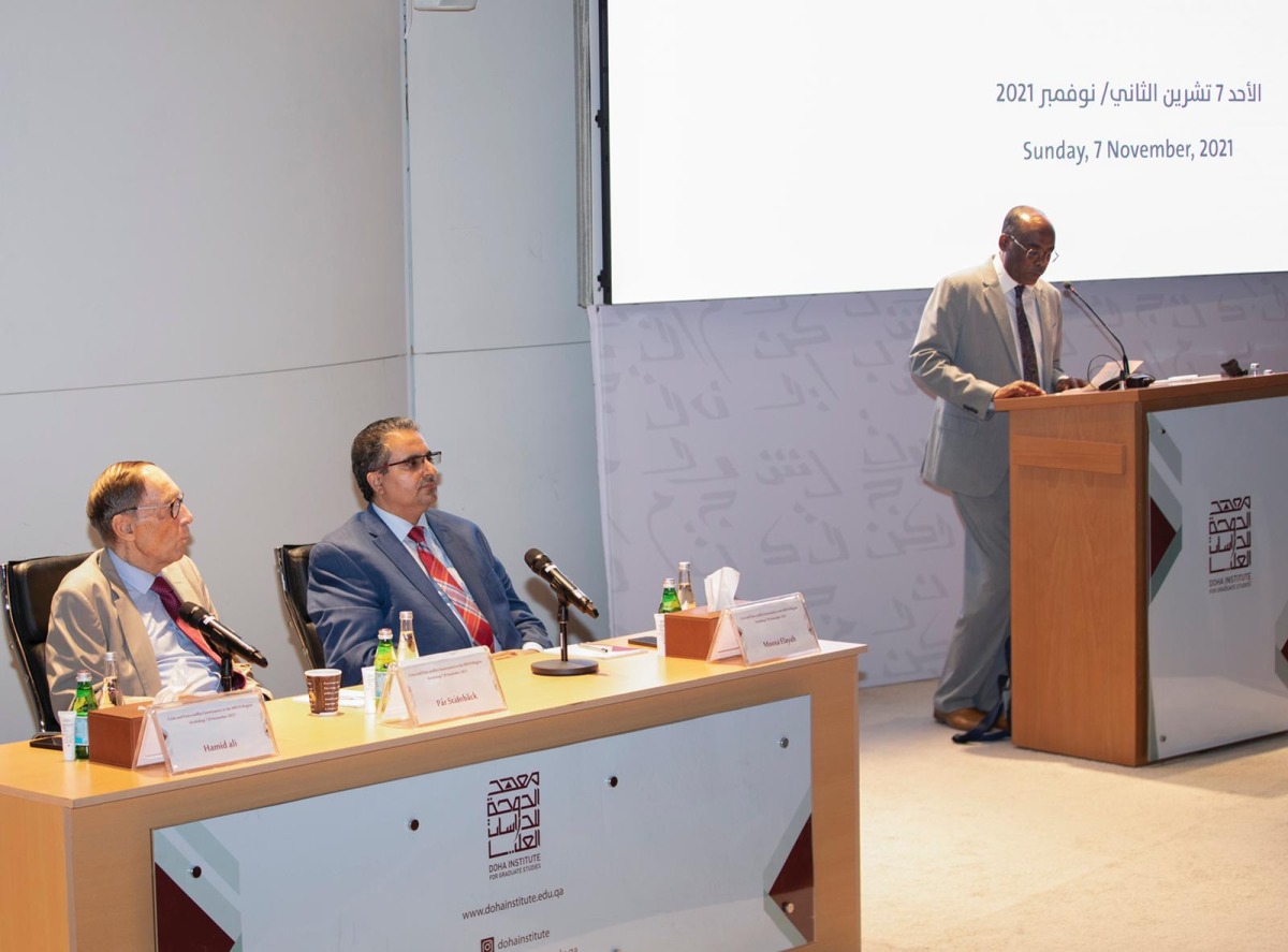 Participants at the workshop organised by Doha Institute for Graduate Studies.