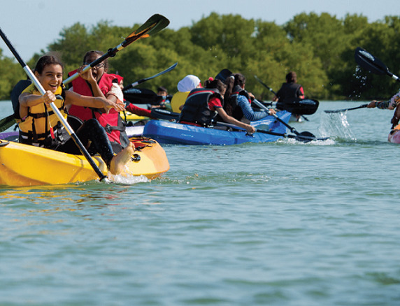 Kayaking at Purple Island.