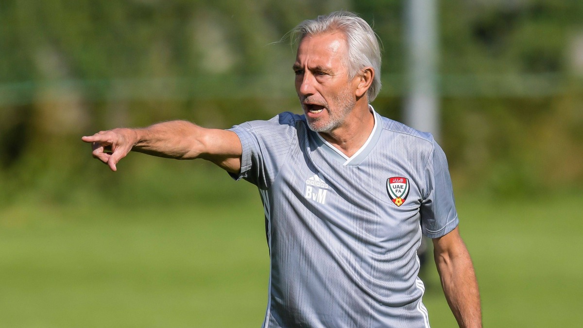 UAE coach Bert van Marwijk