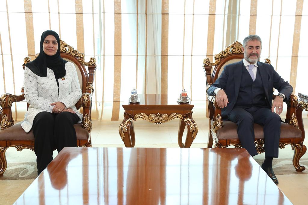 Deputy Speaker of Shura Council H E Dr. Hamda bint Hassan Al Sulaiti during a meeting in Turkey.