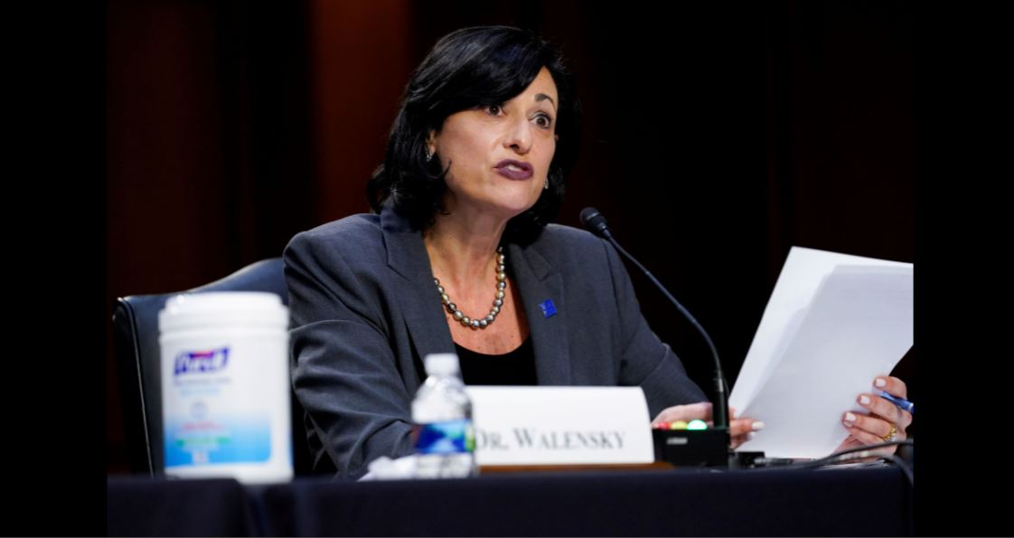 FILE PHOTO: Dr. Rochelle Walensky, director of the Centers for Disease Control and Prevention. Susan Walsh/Pool via REUTERS/File Photo