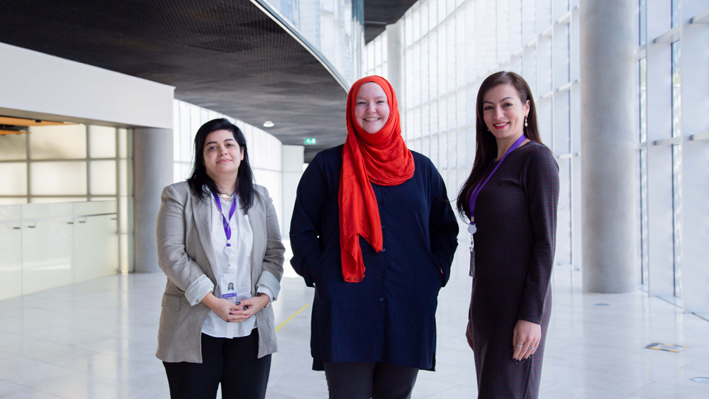 The new academic advisers at the Northwestern University in Qatar.