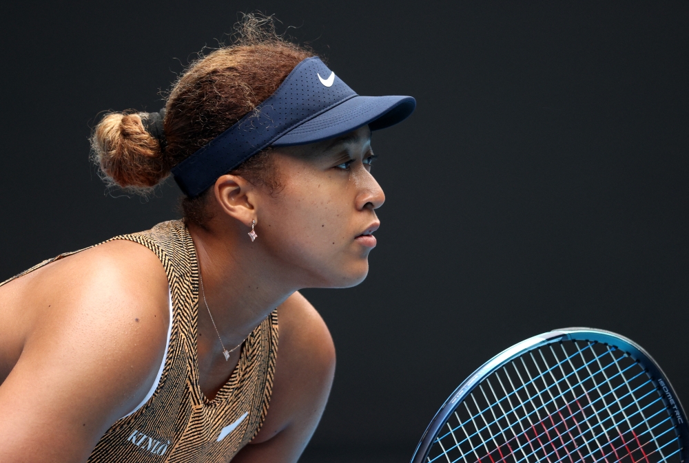 January 4, 2022 Japan's Naomi Osaka in action during her round of 32 match against France's Alize Cornet REUTERS/Loren Elliott