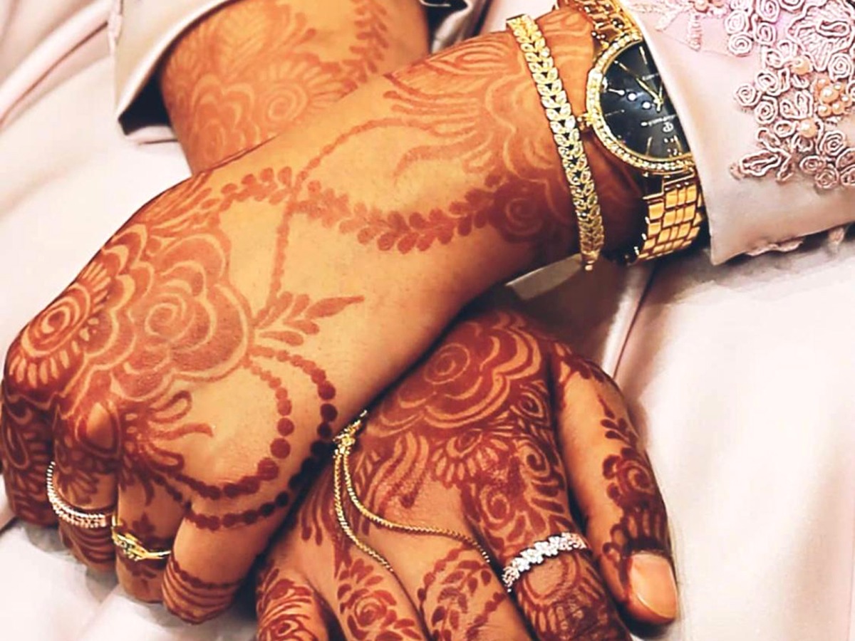  Afeeda’s wedding henna.