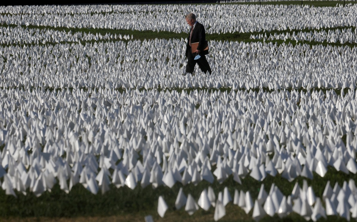 FILE PHOTO: People visit Suzanne Brennan Firstenberg's 