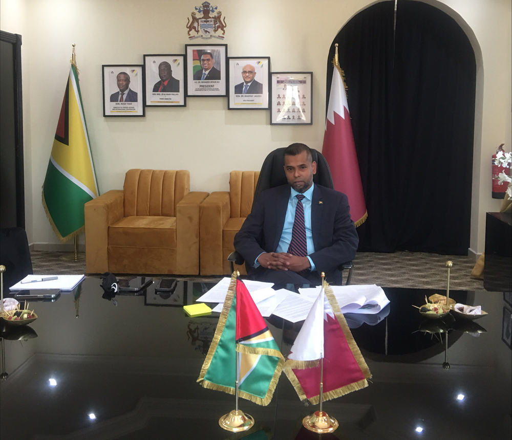 Ambassador of Guyana H E Safraaz Ahmad Shadood. PIC: Ayeni Olusegun/The Peninsula