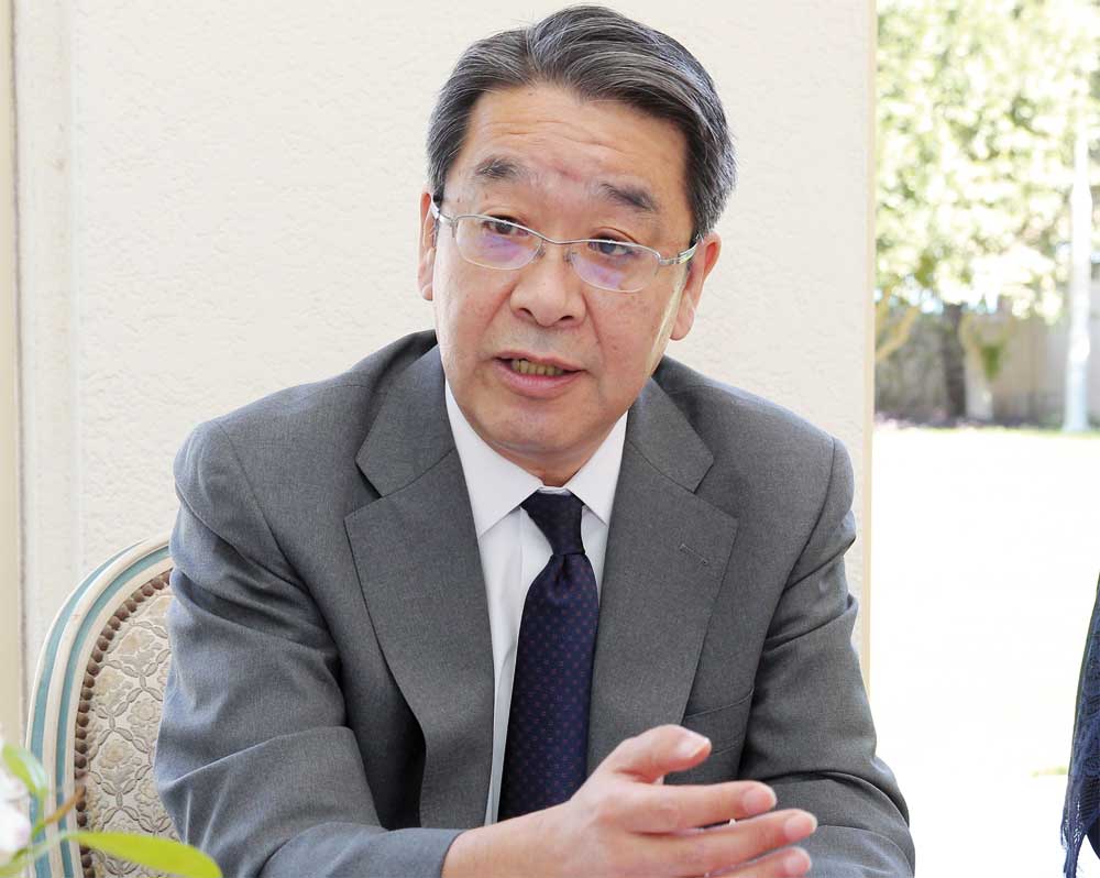 Japanese Ambassador Satoshi Maeda during a press conference on Thursday. 
Salim Matramkot/The Peninsula