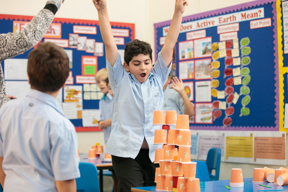 Students participating in an activity at Compass International School – Doha.