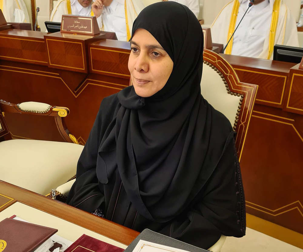 Shura Council Deputy Speaker, H E Dr. Hamda bint Hassan Al Sulaiti