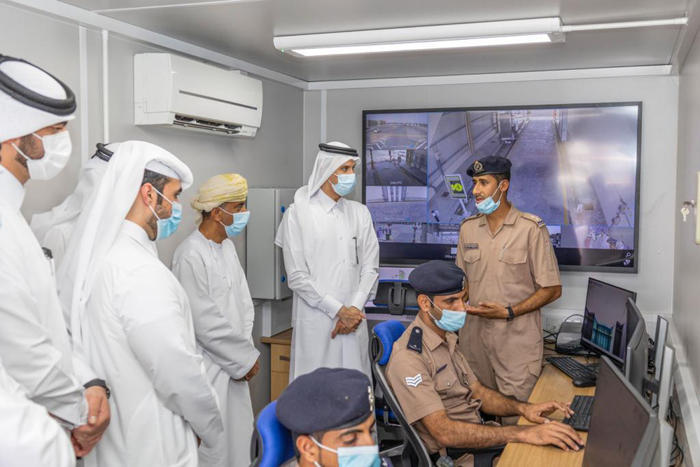 The delegation headed by Chairman of the General Authority of Customs, Ahmed bin Abdullah Al Jamal, during the visit.