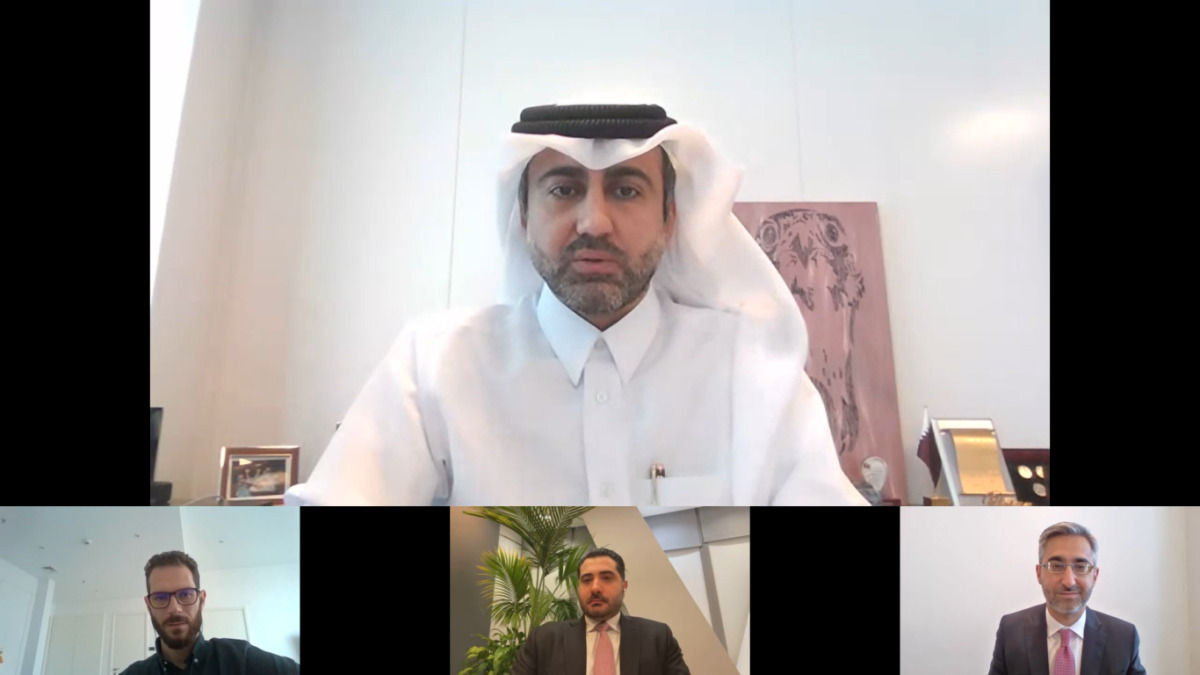 Officials and experts during webinar 