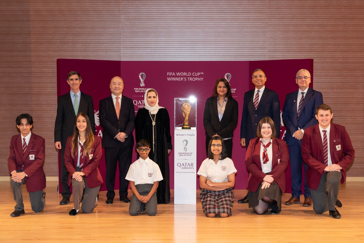 FIFA World Cup Qatar 2022 Trophy at Oryx International School