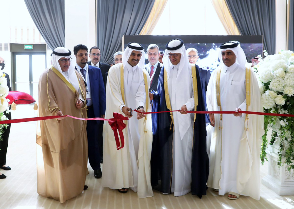 Minister of State for Energy Affairs H E Eng. Saad Sherida Al Kaabi opening the 7th General Conference of Arab Union of Electricity.  