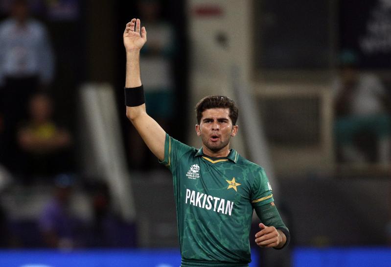 FILE PHOTO: Pakistan's Shaheen Shah Afridi reacts REUTERS/Hamad I Mohammed
