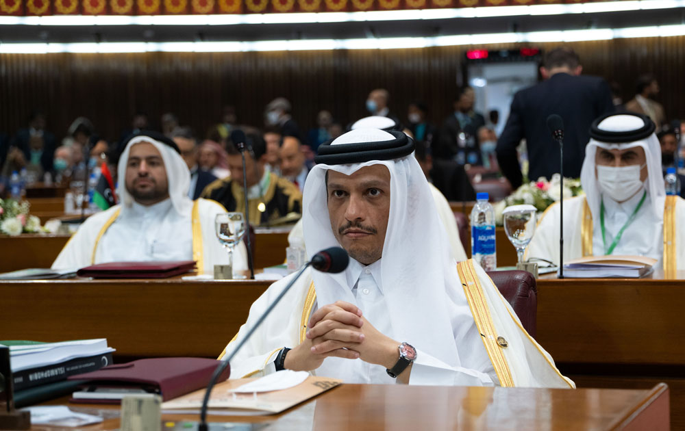 Deputy Prime Minister and Minister of Foreign Affairs H E Sheikh Mohammed bin Abdulrahman Al Thani attending the 48th session of the Council of Foreign Ministers of the Organisation of Islamic Cooperation in Islamabad, Pakistan.