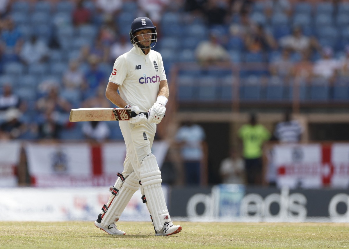 England's Joe Root walks after losing his wicket Action Images via Reuters/Jason Cairnduff
