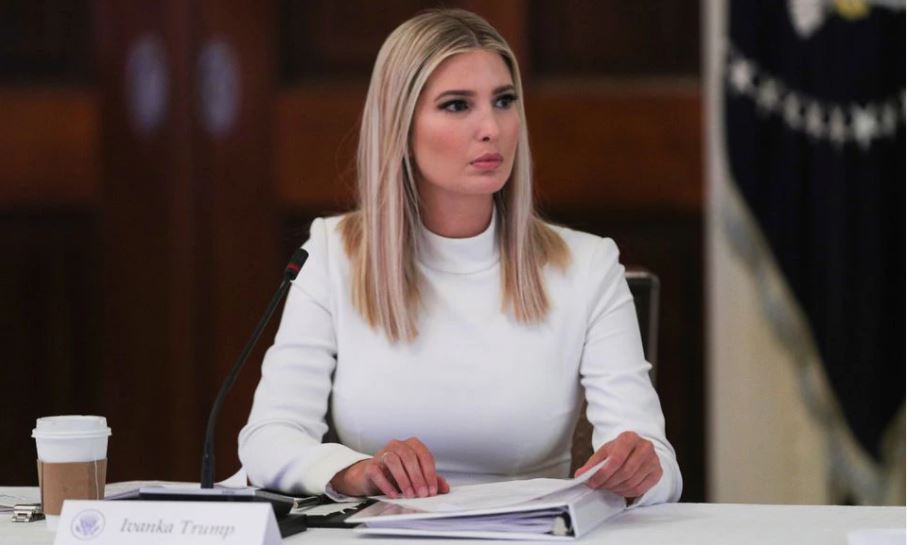 White House senior advisor Ivanka Trump leads a meeting of the American Workforce Policy Advisory Board in the East Room at the White House in Washington, U.S., June 26, 2020. REUTERS/Tom Brenner/File Photo

