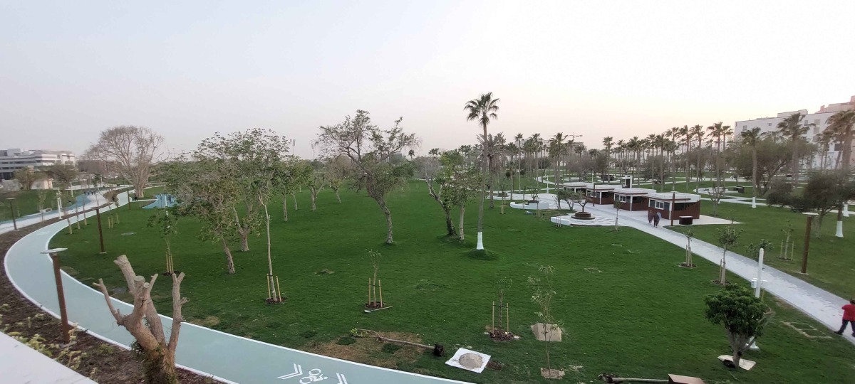 An aerial view of Rawdat Al Khail Park in Al Muntazah.  Pic: Salim Matramkot/The Peninsula