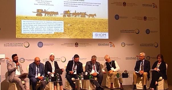 Sayeed Mohammed, Director of Policy and Research, AYCMQ at the MENA Climate Week.