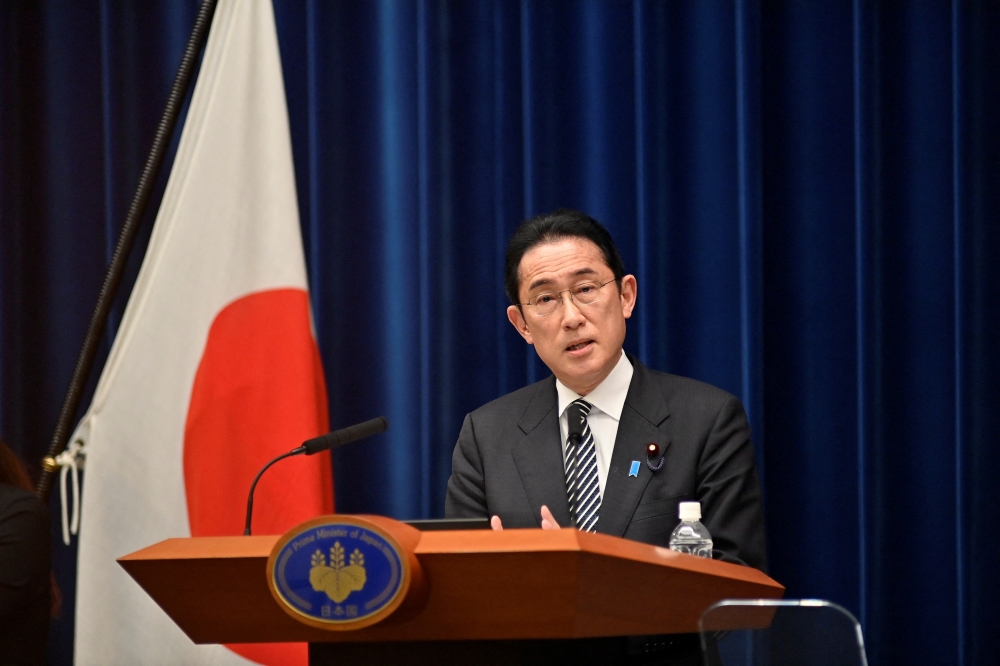 Japan's Prime Minister Fumio Kishida attends a news conference in Tokyo, Japan April 26, 2022. David Mareuil/Pool via REUTERS