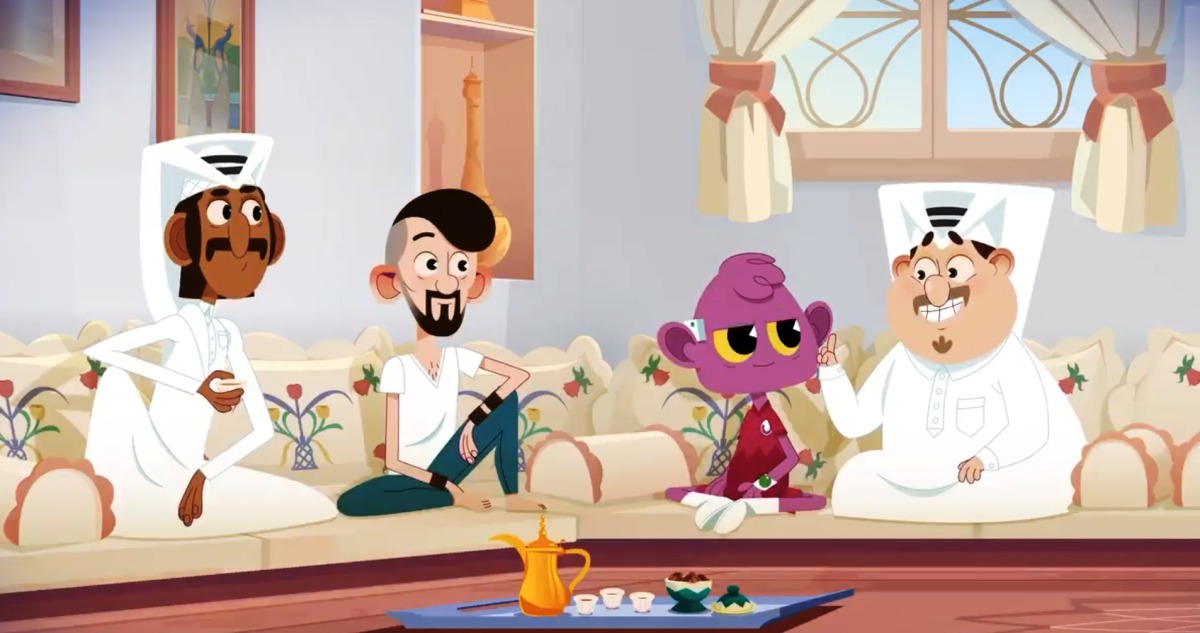 A still from animated web series Kawkabani