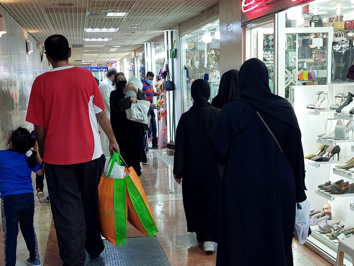 Shopper at one of the souq. Pic: Salim Matramkot / The Peninsula 