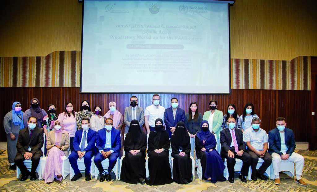 Participants during the workshop in preparation for the national visual impairment survey.