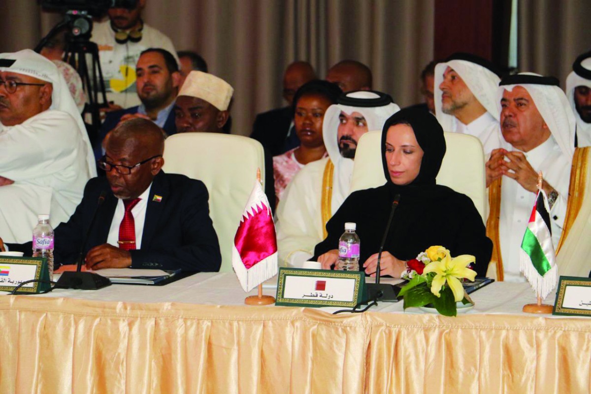 Minister of Education and Higher Education H E Buthaina bint Ali Al Jabr Al Nuaimi at the conference.