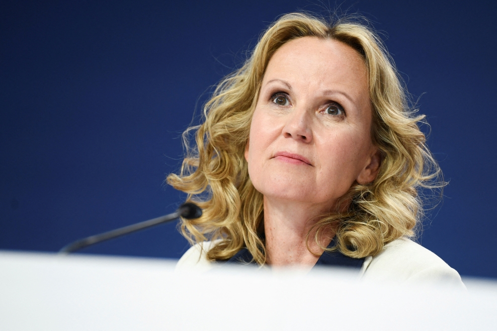 German Minister for the Environment, Nature Conservation, Nuclear Safety and Consumer Protection Steffi Lemke attends a news conference during the meeting of the G7 Climate, Energy and Environment Ministers during the German G7 Presidency at the EUREF-Campus in Berlin, Germany May 27, 2022. REUTERS/Annegret Hilse