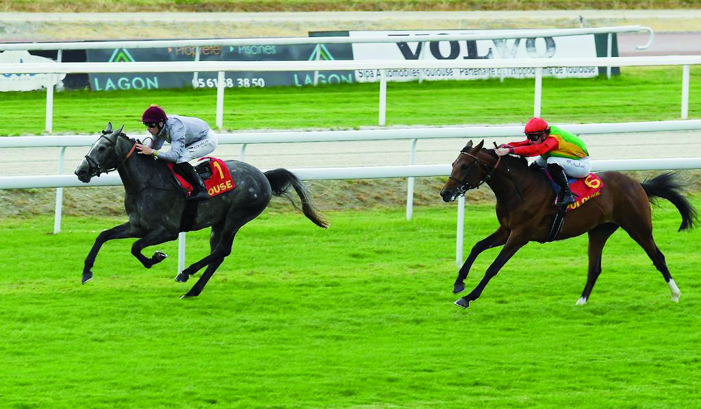 Al Shaqab Racing’s Morad (FR) on his way to win the Prix Norniz. 