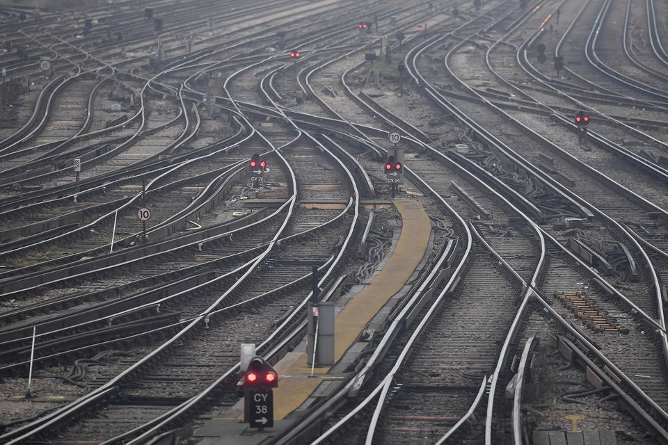 File Photo: Rail tracks are seen as strikes continue on the Southern rail network, at Clapham Junction in London, Britain, December 16, 2016. REUTERS/Toby Melville


