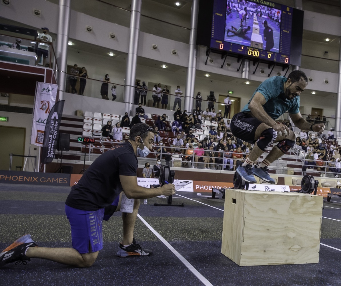 An athlete in action during the inaugural Phoenix Games.